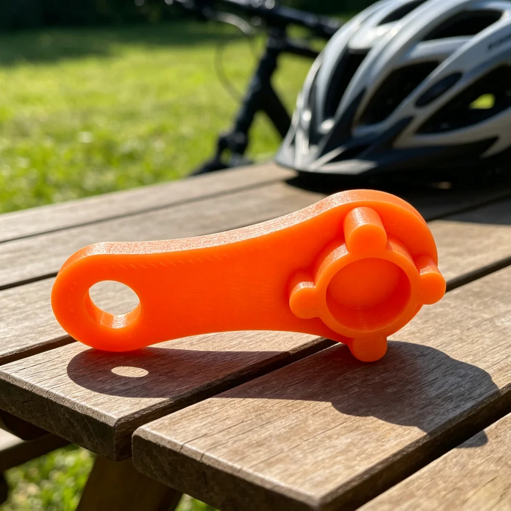 1pc Orange Plastic Small Anti-theft Wrench For Standard Motorcycle And E-scooter Phone Mounts Prevents Phone Mounts Loss