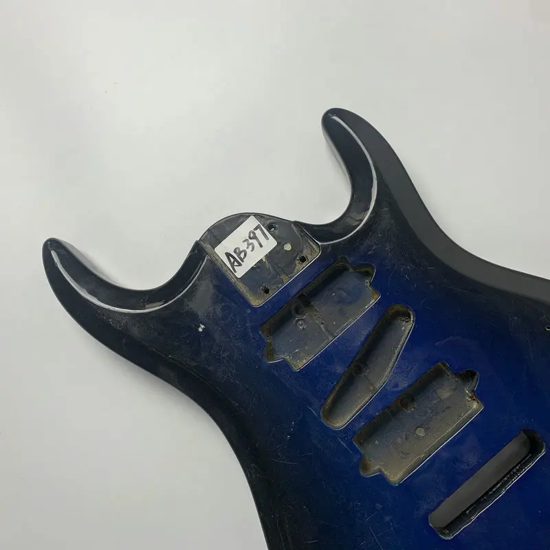 AB397 Dimond Blue Color Electric Guitar Body HSH Pickups in Solid Wood DIY Guitar Parts with Damages and Special Sales