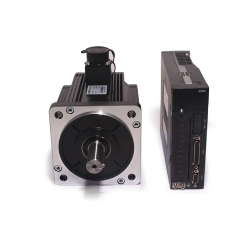 

1.3KW AC Servo Motor 130ST-M05025 Machine with Single-Phase Driver 1.3KW 220V 5A 2500RPM 5N.M 3M Cable