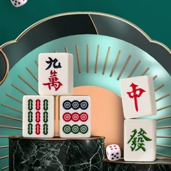 Family mahjong tiles, household hand-rubbed large and small, brand new first-class boutique, high-end ivory sparrow solid set