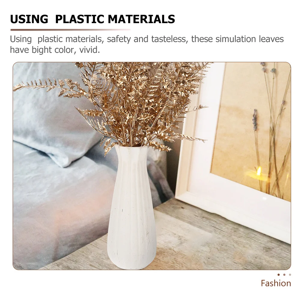 

3pcs Artificial Leaves Branches For Christmas Tree Decor, Fake Leaves, Diy Christmas Ornaments, Wreath Making Supplies, Fall