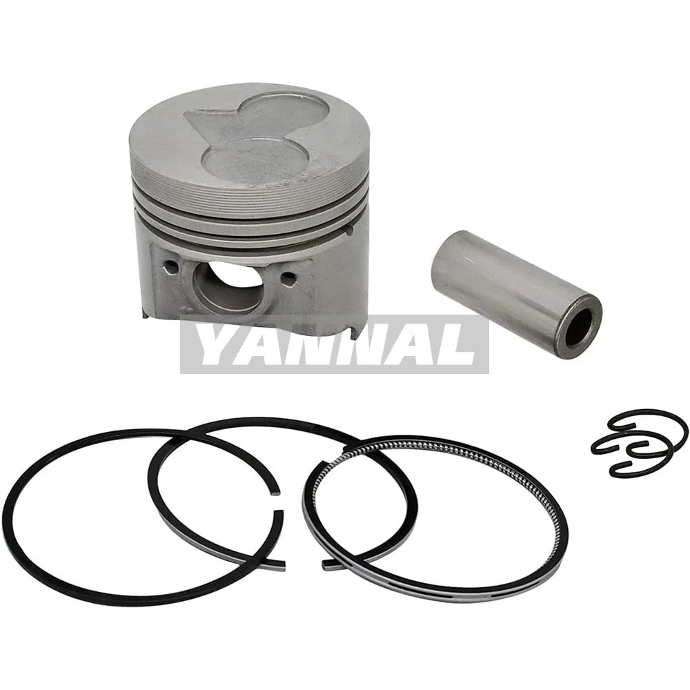 HOT SALE 2 SET STD SIZE PISTON &RING & (PIN & CLIP) FOR KUBOTA Z482 ONE ENGINE