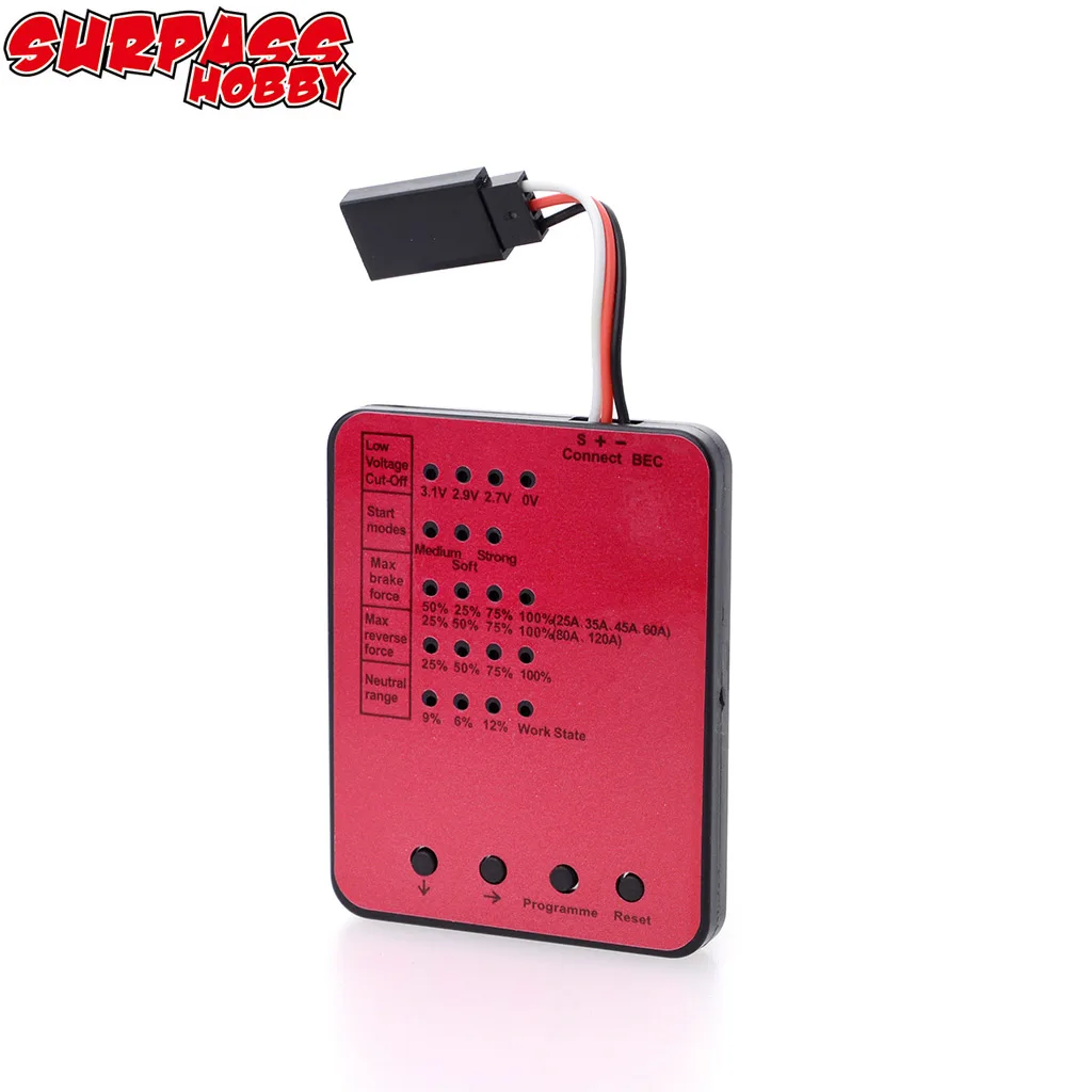 

SURPASS HOBBY KK ESC Series LED Programing Card Software Program Card for RC Car 25/35/45/60A/80A/120A ESC Electronic Speed