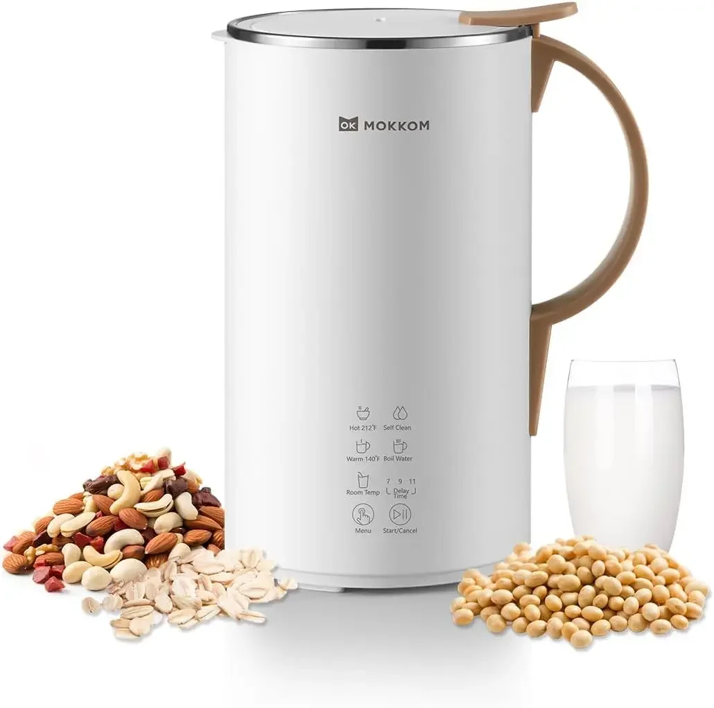 Automatic Nut Milk Maker  Soy Milk Maker, Homemade Almond, Oat, Coconut, Soy, Plant-Based Milk Dairy Free