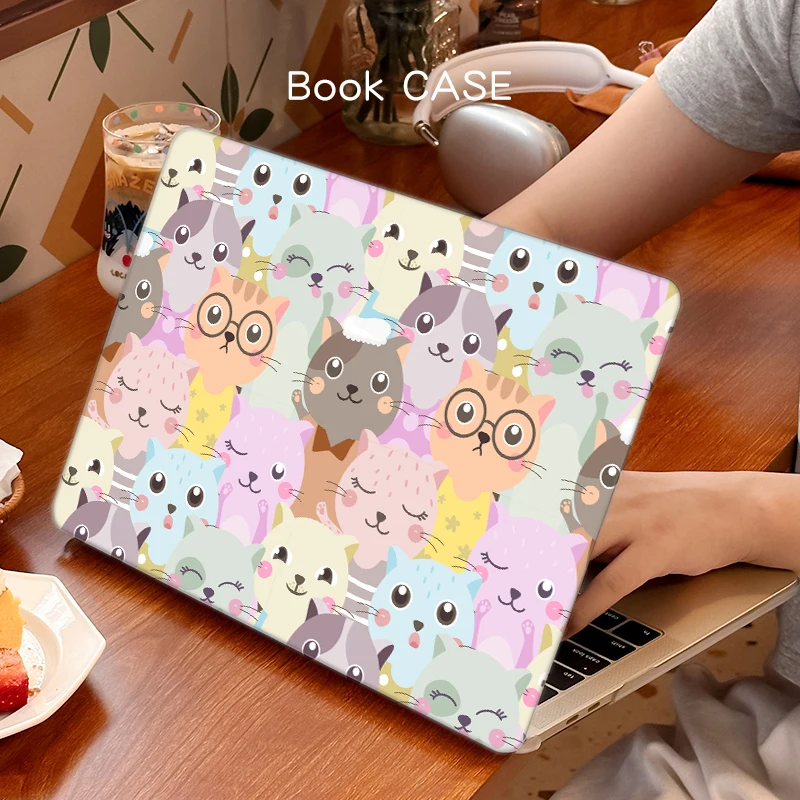 

2025 M4 Laptop Case for MacBook Pro 14.2/16.2" Air 13/13.6/15.3" M2/M3 Compatible Shockproof Protective Shell with Slim Design
