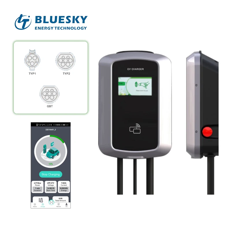 

Hot-selling Wall-mounted Charging Pile 22kw Electric Vehicle Charging Station Is Connected By Swiping The Card Or APP.