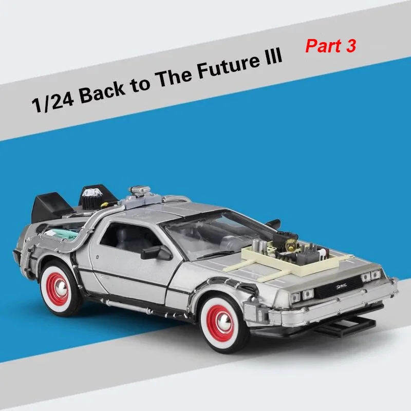 1/24 Scale Metal Alloy Car Diecast Model Part 1 2 3 Time Machine