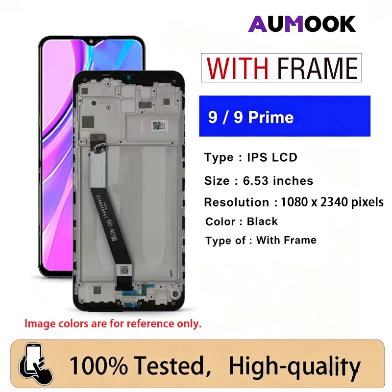 Nieuw LCD-scherm voor de Xiaomi Redmi 9 M2004J19G, 6,53 inch IPS-display, touchscreen en digitale module, geschikt voor de Redmi 9A en 9C. Vervangingsonderdelen voor reparatie.