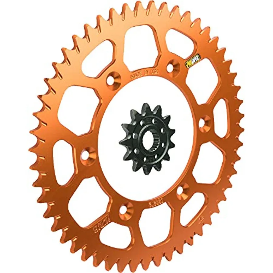 طقم ضرس أمامي وخلفي مستدق احترافي عالي الأداء لسلسلة الدراجات النارية لاستبدال نماذج KTM Husqvarna GasGas من عام 1999