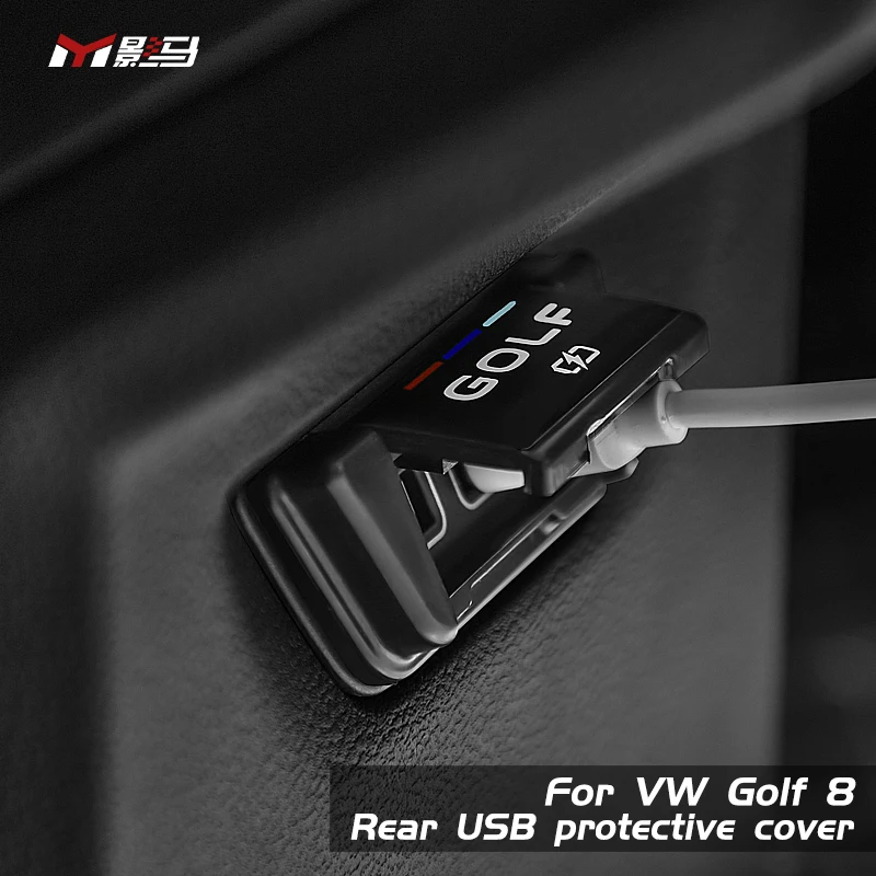 ABS High Quality Material Car Exhaust Vents USB Charging Protective Cover For vw golf 8 mk8 Accessories 2021 2022 2023