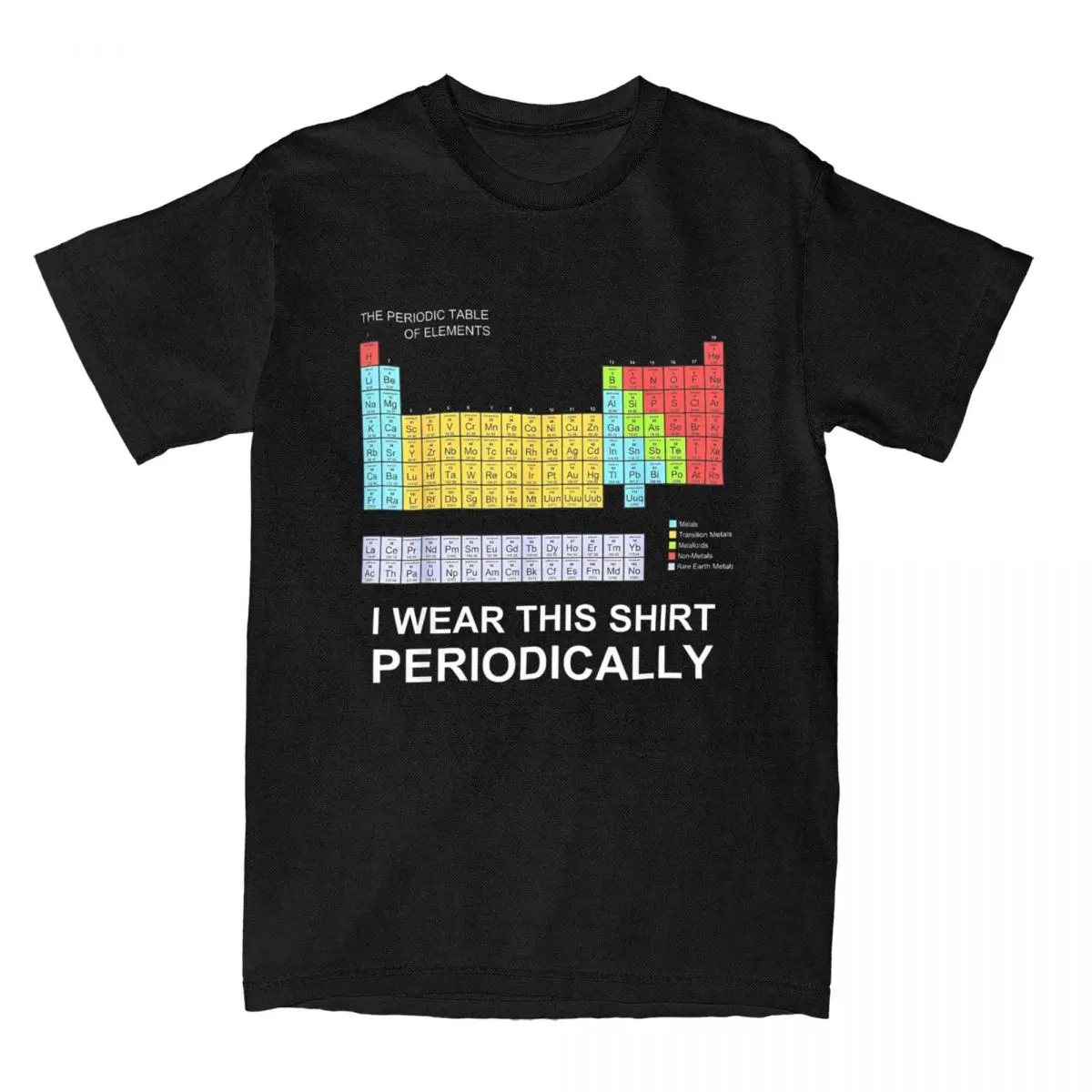 Men T-Shirts I Wear This Shirt Periodically Funny Science Funny Cotton Tee Shirt Chemistry Teacher T Shirt Clothes Gift Idea