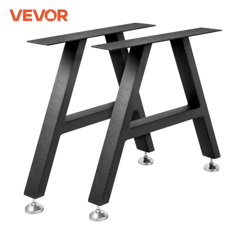 VEVOR 2pcs Industrial Metal Table Legs Table Desk Leg A-Shape Frame Furniture Legs Dining Coffee Table Stand Feet For Home DIY