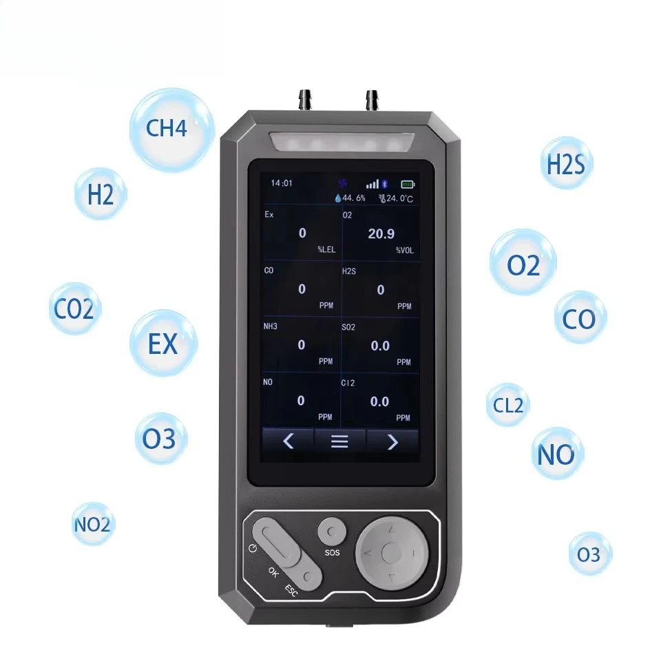 Handheld Remote  ing Gas Leakage Detector Multi Gas Sensor Toxic Gas Detection Alarm