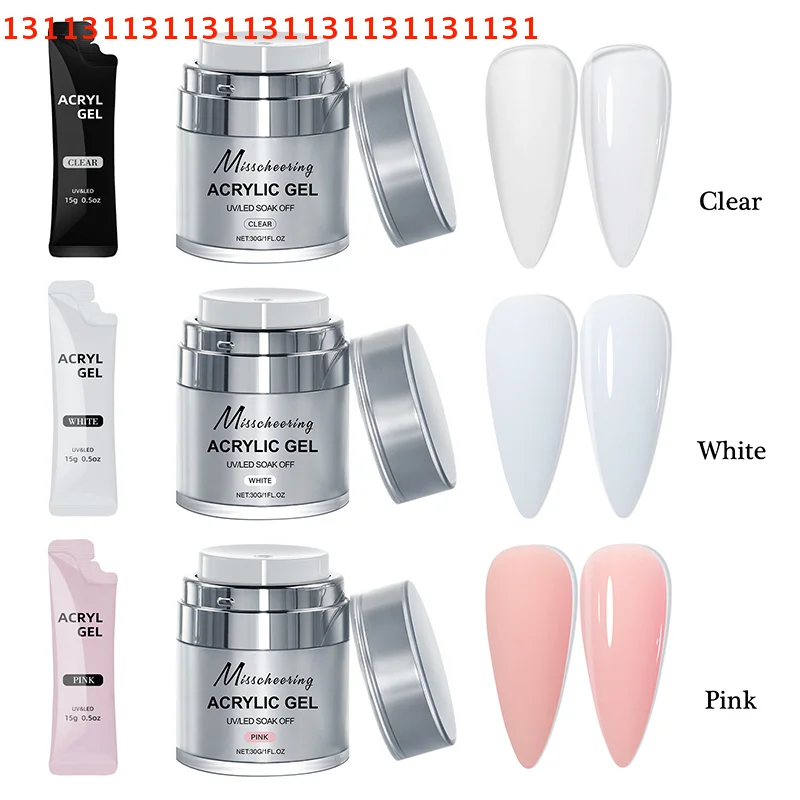 Gel per unghie Quick Builder 15/30g Estensione trasparente per nail art Acrilico multifunzionale Soak off LED UV per uso professionale in salone