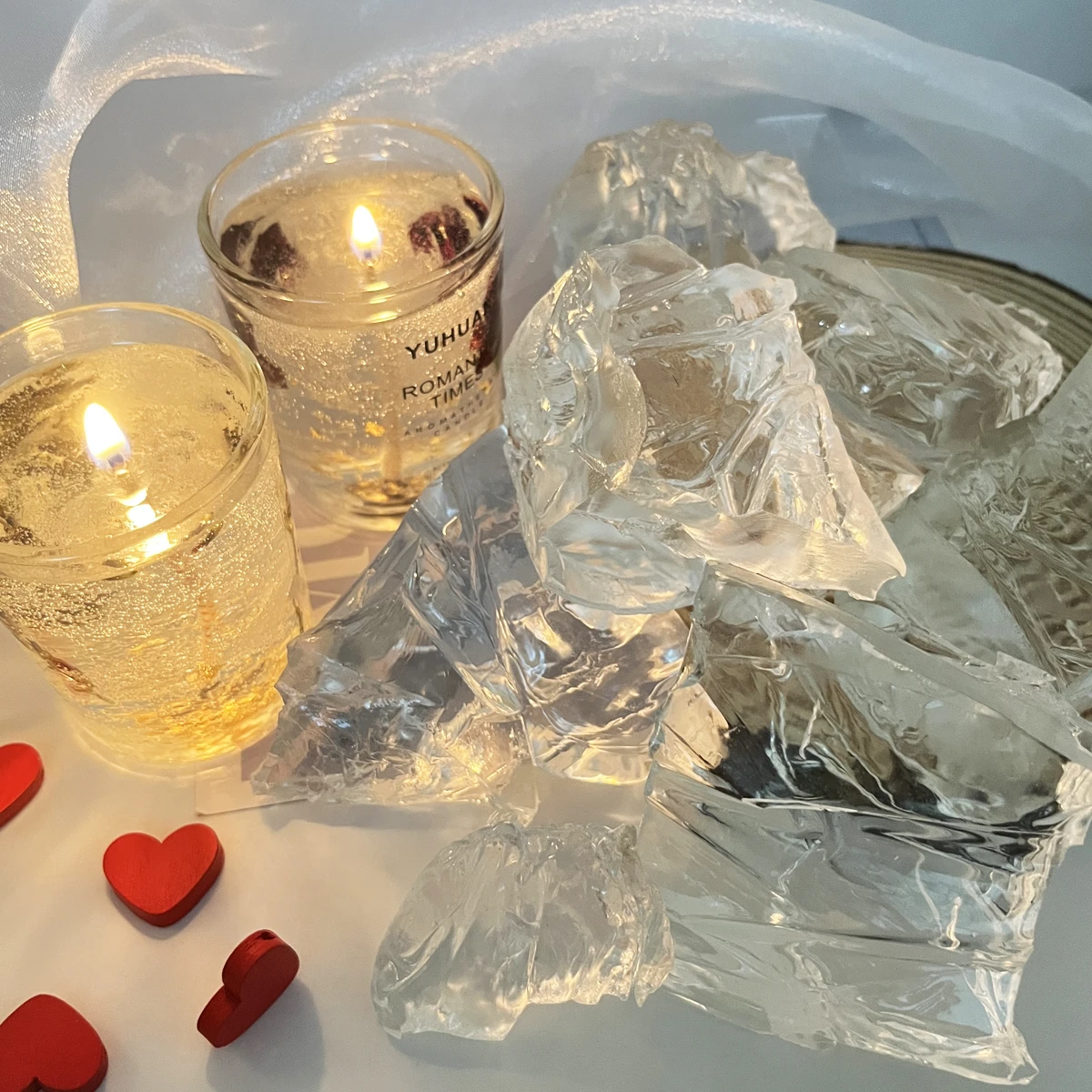 200g Crystal Transparent Jelly Wax DIY Handmade Aromatherapy Candle Material Creative Soft Jelly Wax 