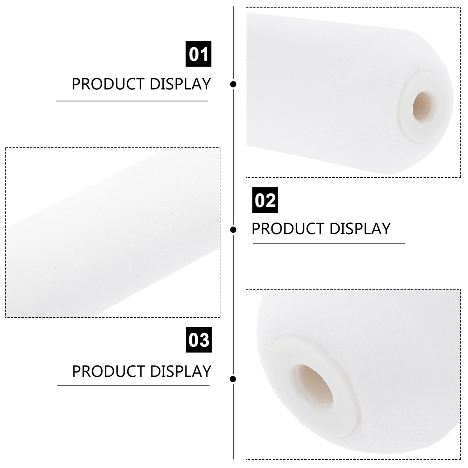 

4 шт., чехлы для губчатых валиков, прочные губчатые валики высокой плотности, замена для настенной живописи, сменные валики для кистей