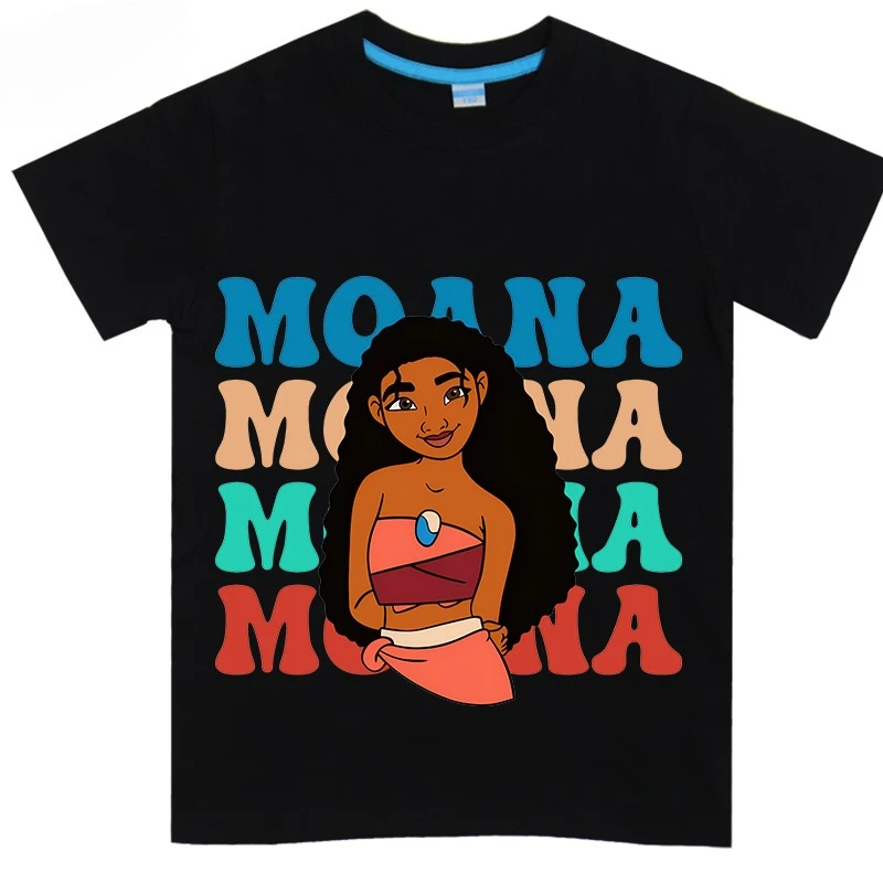 

Moana Disney Printed Children's T-Shirt Cotton Short Sleeve Casual Top Boys and Girls Summer Trend T-Shirt