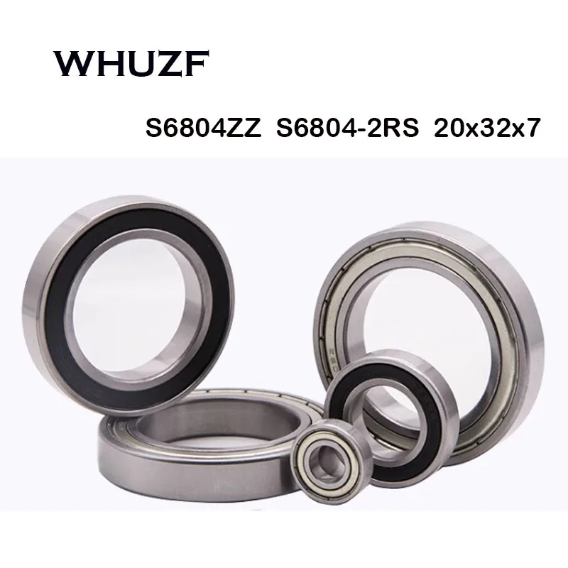 

10PCS S6804ZZ Bearing 20*32*7 mm S6804-2RS Z ZZ S 6804 440C ABEC-7 Stainless Steel S6804Z Ball Bearings