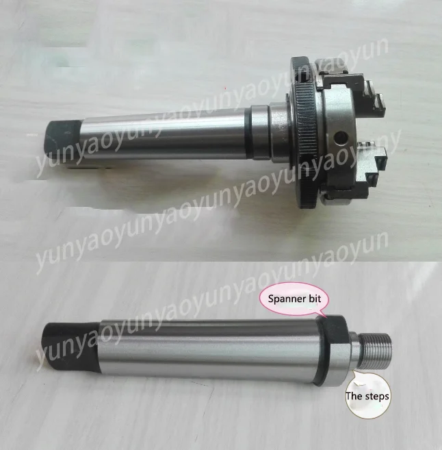 

Патрон токарный MT2 MT3 с 3 или 4 кулачками, резьба M141, 50, 63, 65 мм