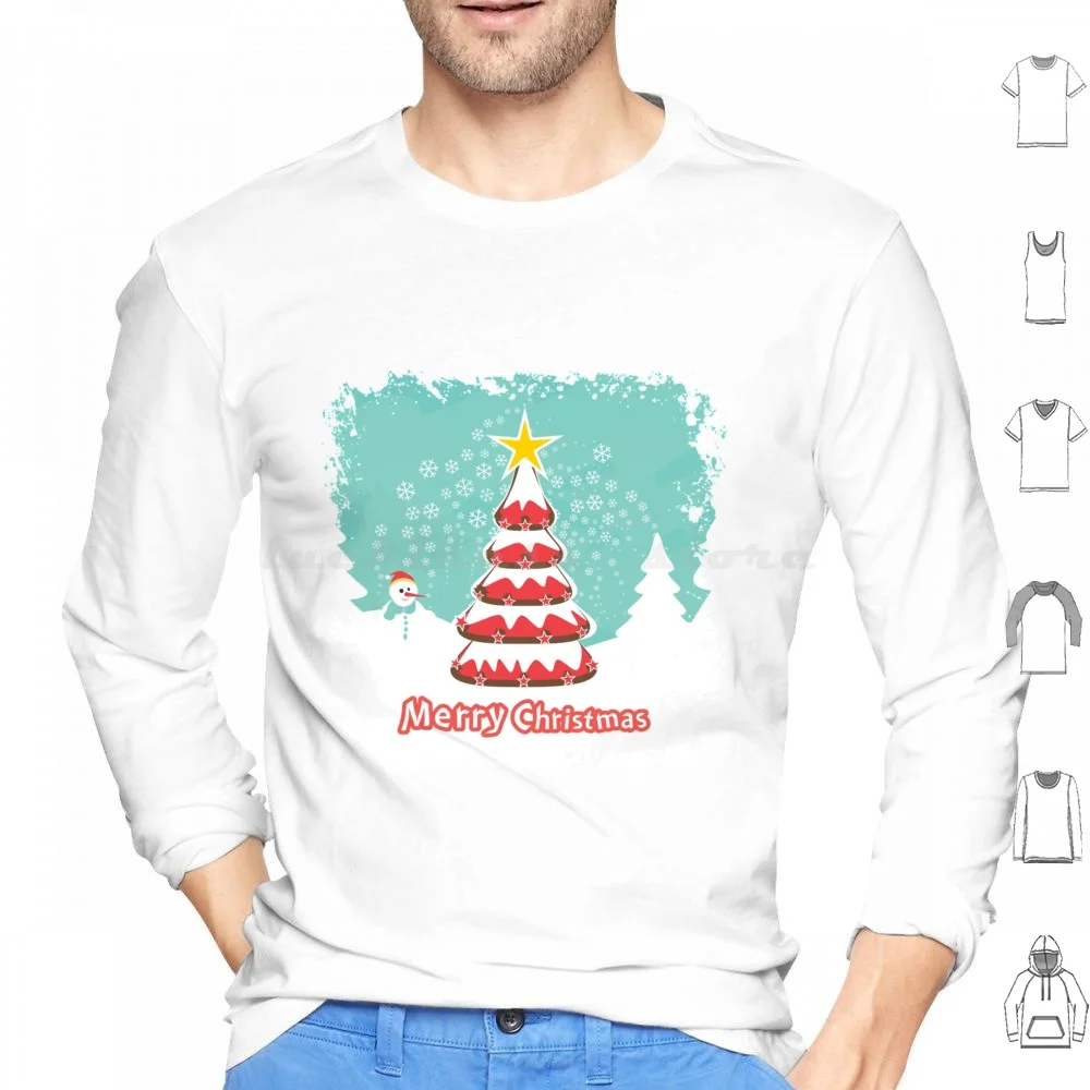 A Christmas Tree Hoodies Long Sleeve Christmas Christmas Tree Christmas Time Christmas Is Coming Christmas Decorations