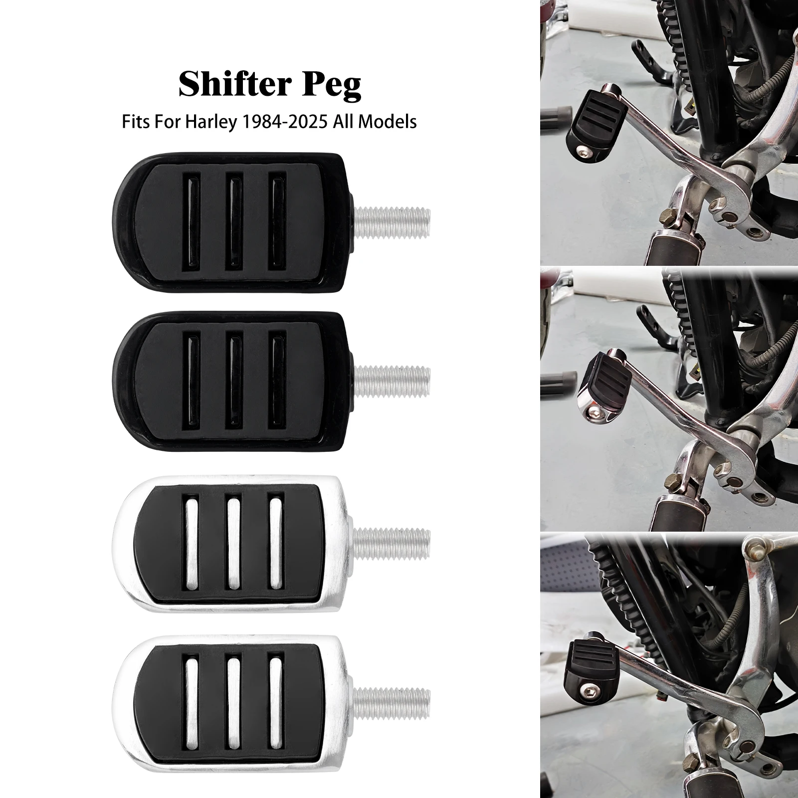 Palanca de cambio de marchas para motocicleta, Pedal de reposapiés de cambio de talón y punta para Harley Sportster Softail Touring Dyna Street Glide Breakout