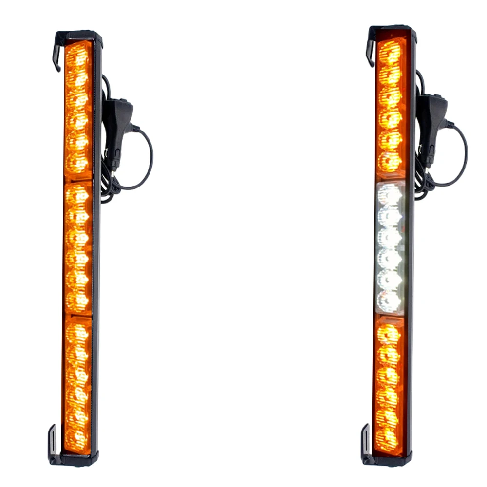 Universal 1Pcs 18LED Car Truck LED Emergency Strobe Warning Light Bar Red Blue Yellow Flashing Safety Signal Lamp Beacon 12V 24V