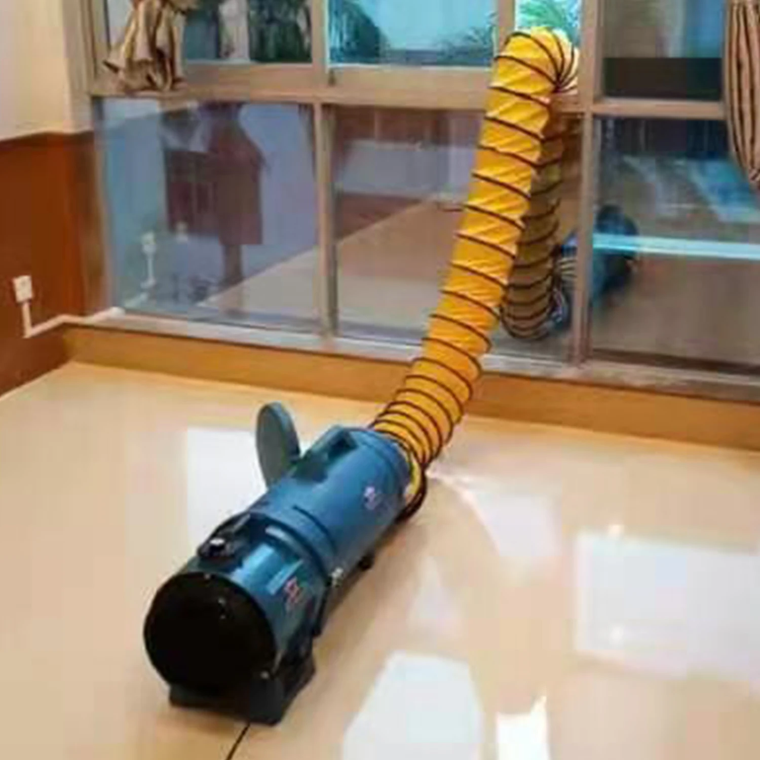 XPOWER X-8 8 "قطر الصناعية محصورة الفضاء مروحة تهوية للرجل ثقوب صمام فولت الرطب الآبار الناقلات الأزرق الهواء مروحة نفخ