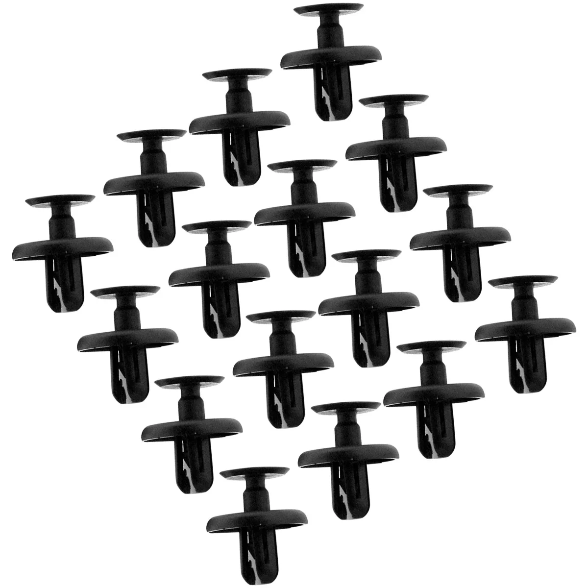 

20Pcs Push Clips for Car Heavy Duty Plastic Fastener Fits 7Mm Hole for Bumper Side Skirt Panel Mounting Rivet Style