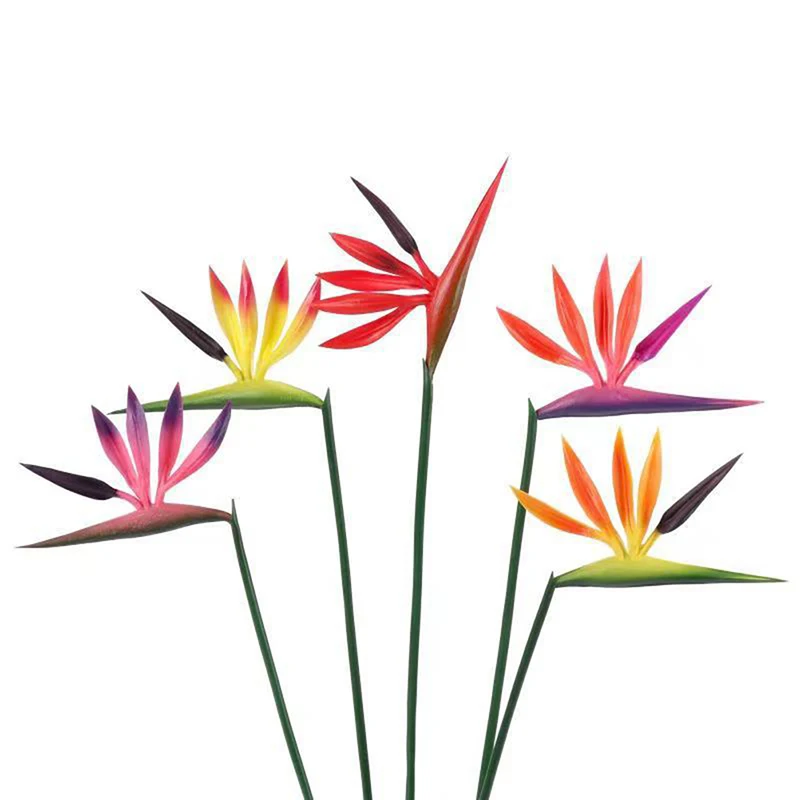 Artificial Bird Of Paradise Flowers Strelitzia Fake Plant Long Stem Flower Suitable For DIY Home Party Theme Decor