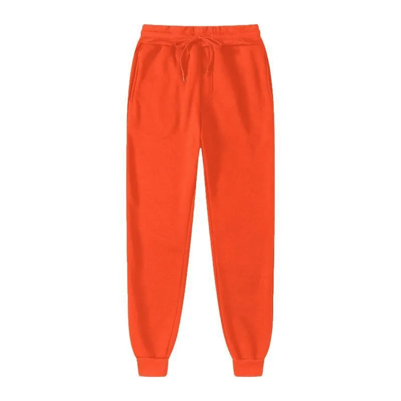 الربيع والخريف فضفاضة عارضة الرياضة Sweatpants النسخة الكورية القطن وقطيفة سميكة سليم صالح عارضة أزياء الاتجاه الرجال p