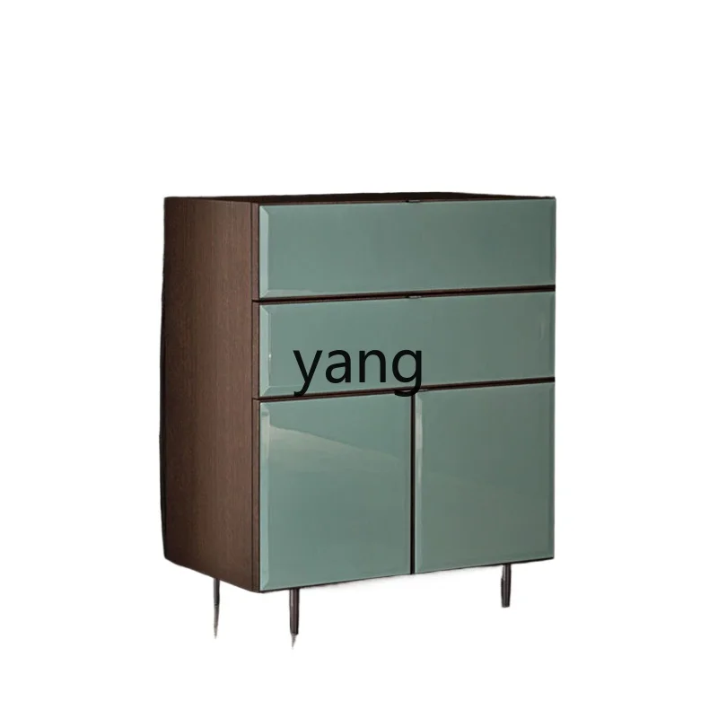 

LMM light luxury high-end minimalist paint dining side cabinet living room bedroom storage side cabinet entrance cabinet