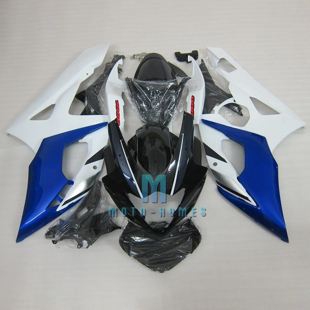 

Комплект обтекателя из АБС-пластика для GSXR1000 05 06 GSXR 1000 2005 2006, пластиковые обвесы для восстановления велосипеда, синий, белый