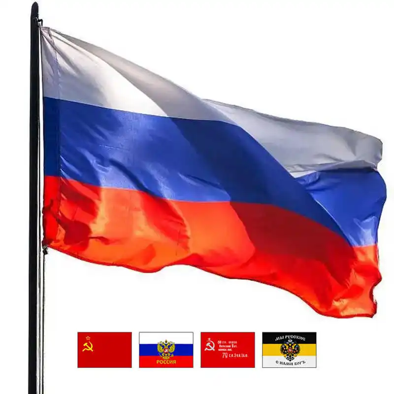 Imperial Russian Flag Russia USSR CCCP Polyester Eagle Printed Soviet Union Victory Presidential National Flags Banners