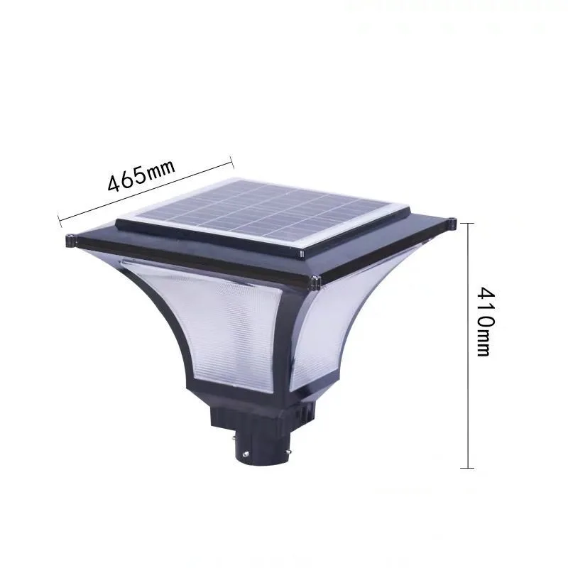 Design Warm White Light Emitting Diode Outdoor Garden Light Pole Aluminum Solar Panel Power Supply Waterproof Electrical High