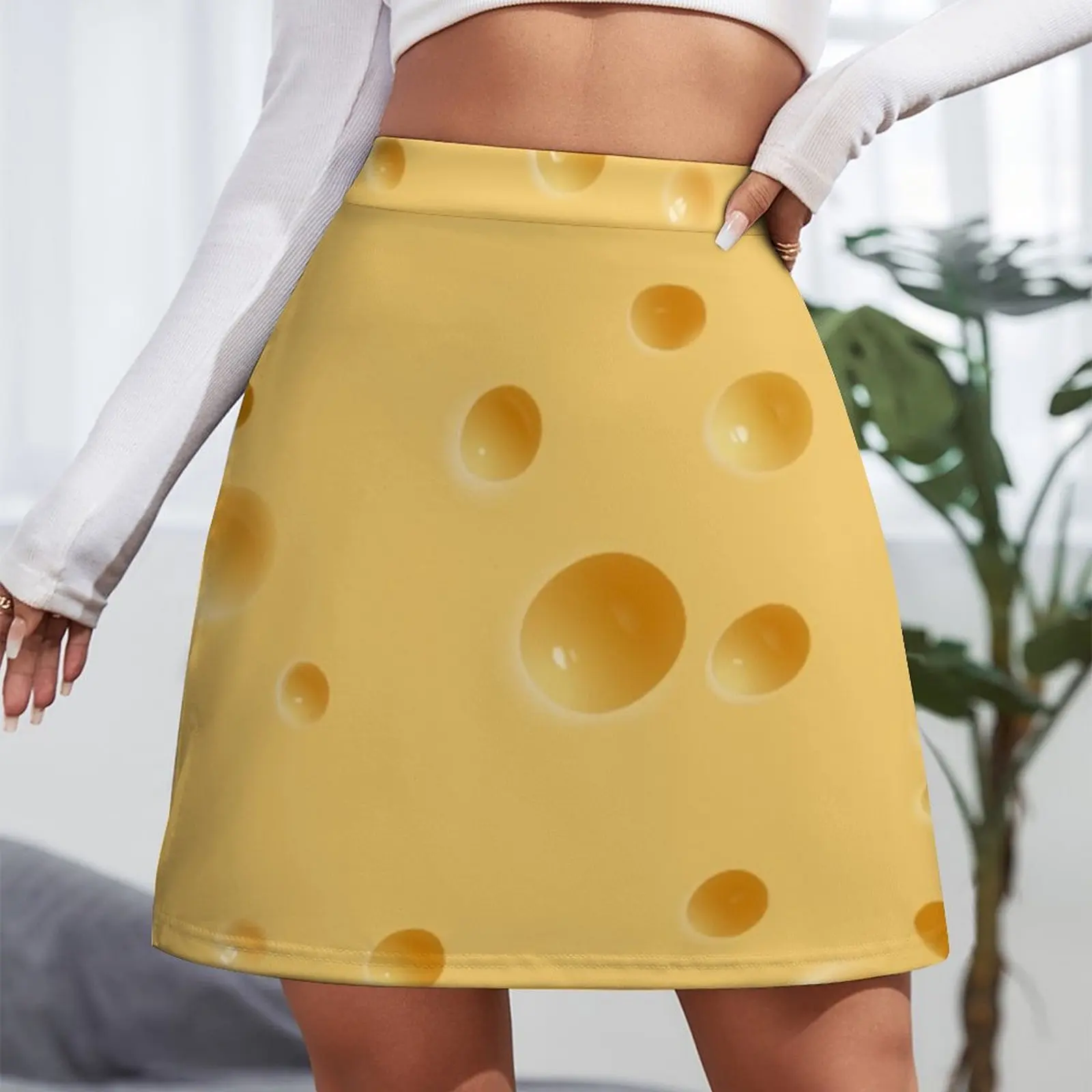 Minifalda con agujeros de queso para mujer, faldas elegantes para cosplay