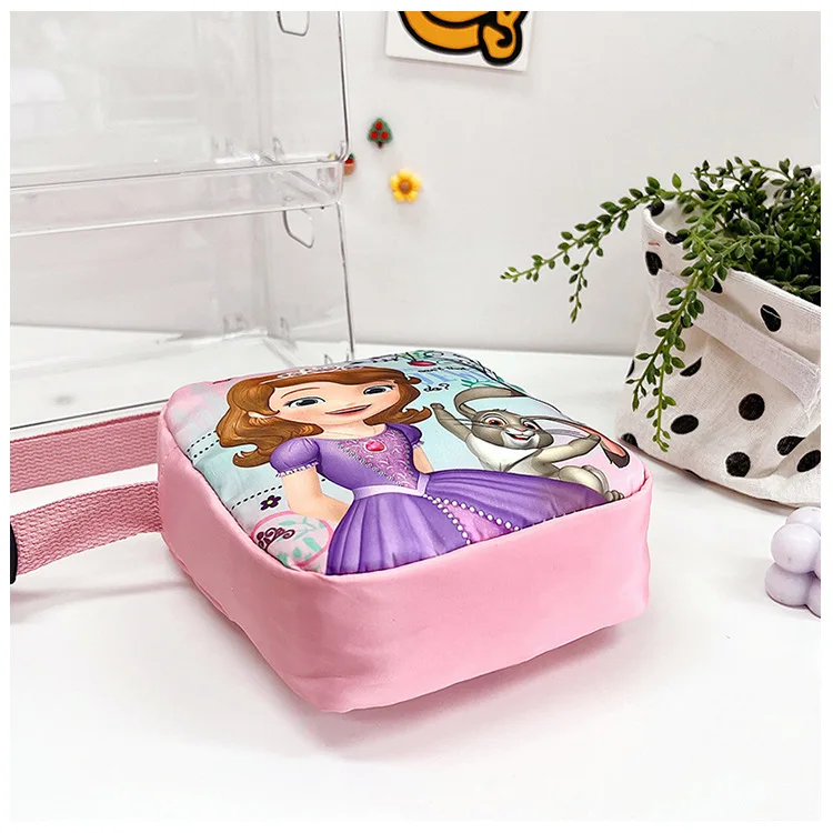 Disney księżniczka Sofia torba na ramię dziewczęca kreskówka torba Crossbody Disney mrożona torebka listonoszka na monety Anime torba zabawki na