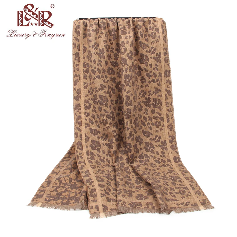 

2023 Luxury Winter Scarf Women Designer Leopard Print Pashmina Scarves and Shawls Lady Winter Neck Warm Wrap Soft Blanket Cape