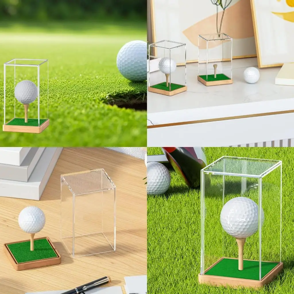 

R6FE Clear Golf Ball Display Case With Lid Golf Ball Storage Container