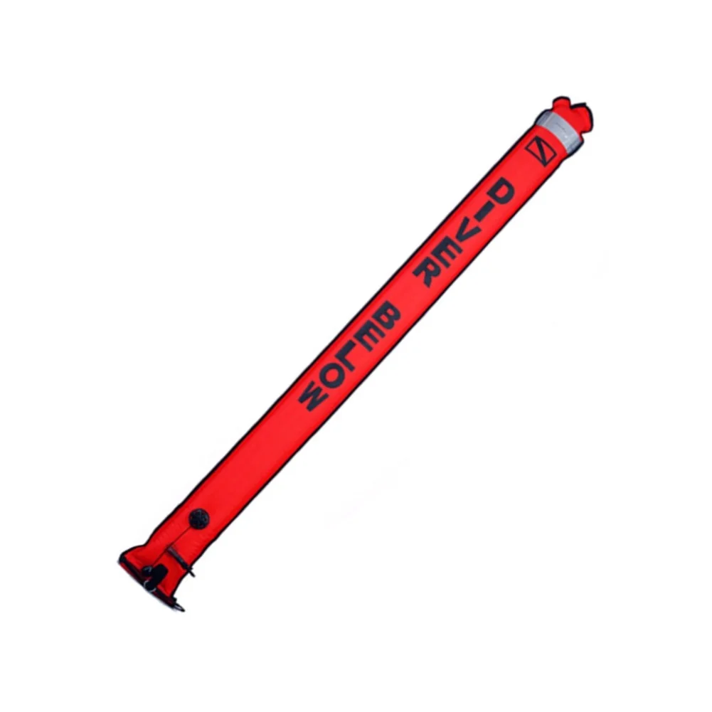 Scuba Diving Marker Buoy with Reflective Strip Designed for Visibility and Safety in Foggy and Unstable Sea Conditions