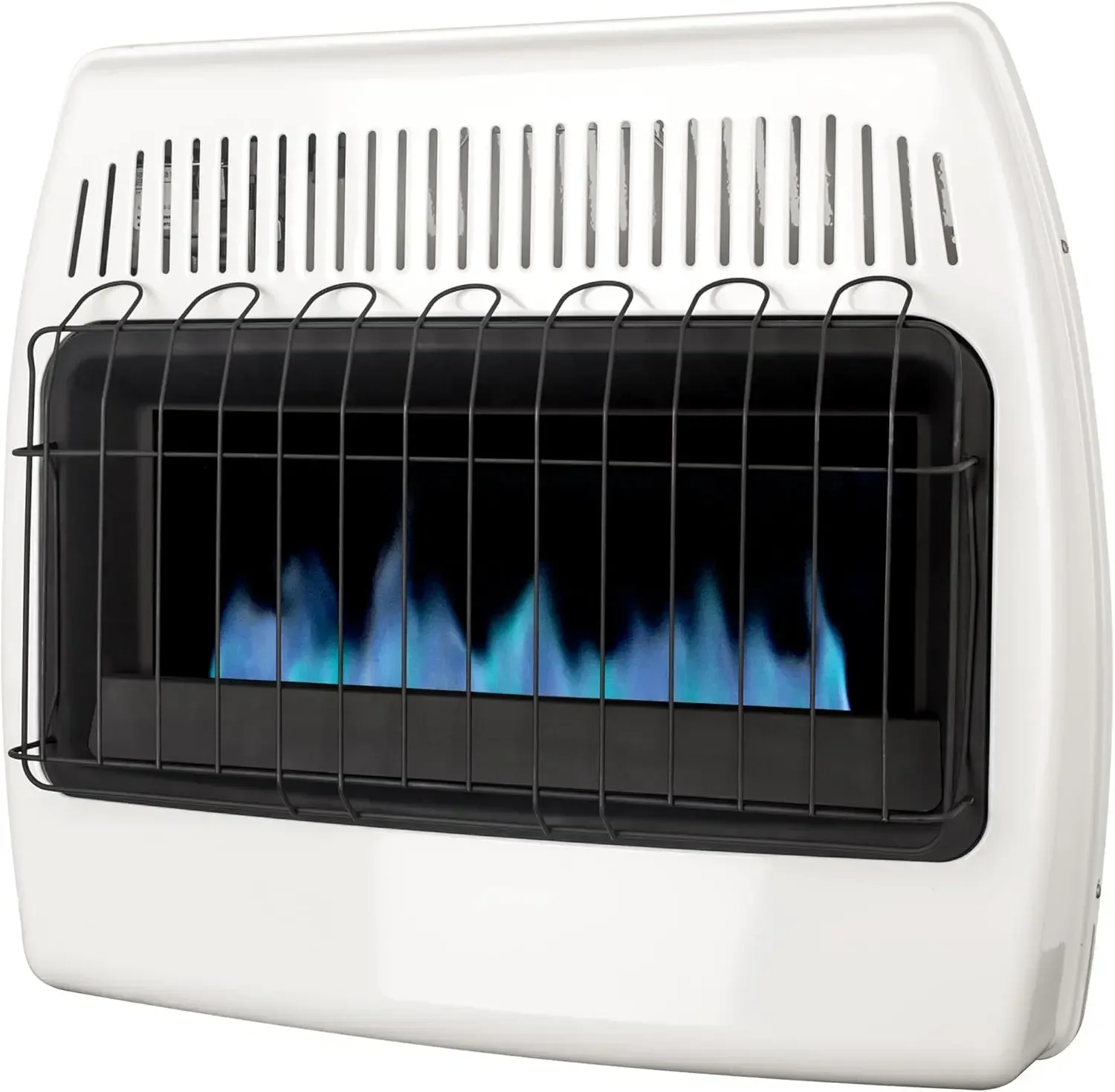 30,000 BTU Liquid Propane Blue Flame Vent Free Wall Heater, White