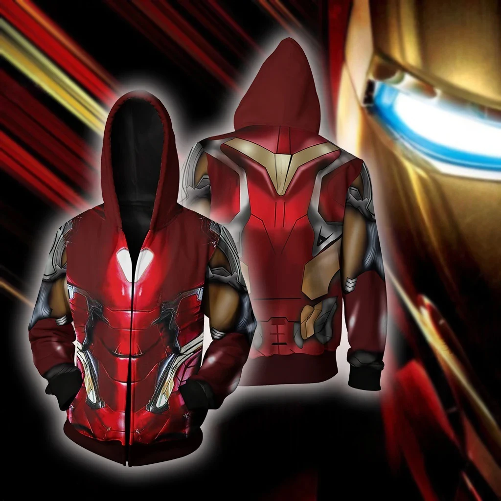 

Marvel Iron Man 3D ролевые игры спортивная куртка на молнии детские толстовки на Хэллоуин осень/зима для мужчин и женщин повседневные модные топы