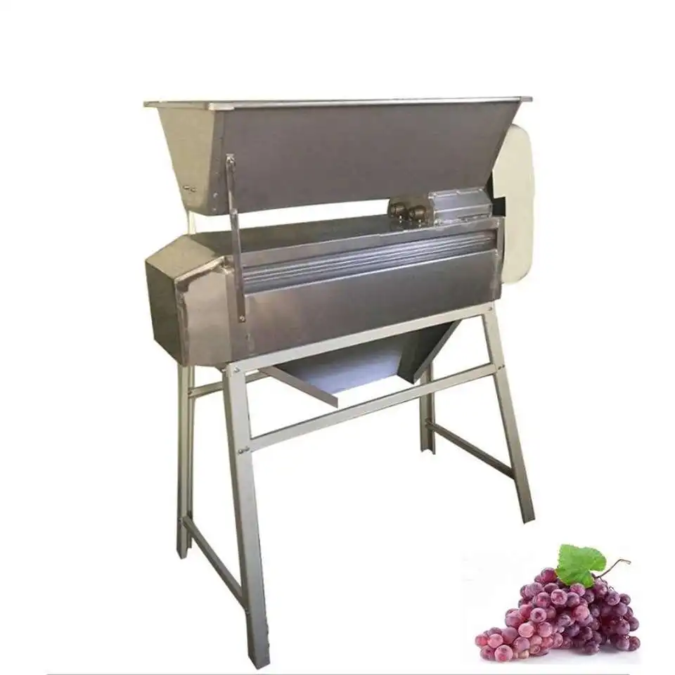 Grape Pedunculating Crusher Winemaking Equipment Electric Grape and Fruit Crusher for Large Winery Factories
