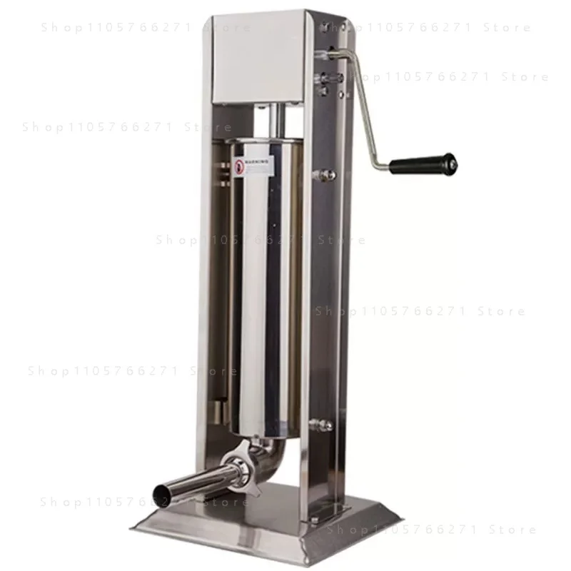 Professional Sausage Stuffer, 3LBS Vertical Stainless Steel Sausage Maker with 4 Tubes for Homemade Meat Processing