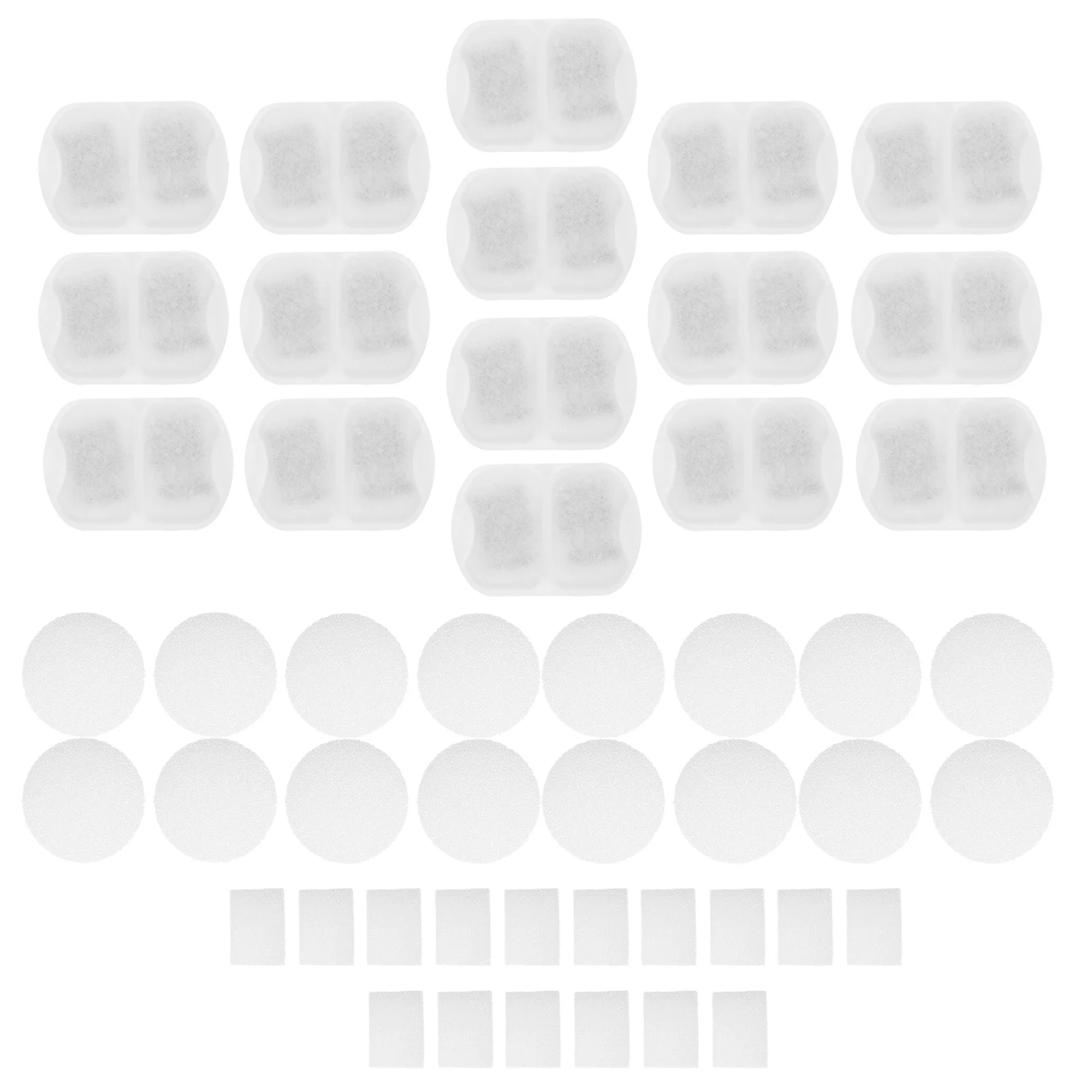 

48Pcs Cat Water Fountain Filter Replacement Multi-Stage Filtration System for Pet Drinking Fountain Remove Scale Chlorine Metals