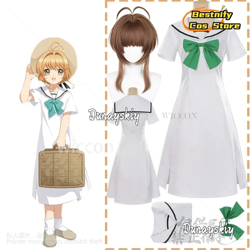 

ABC123CosplayKINOMOTO SAKURA Cosplay Anime Japanese Long JK School Dress Cute Sailor Uniform Kawaii Girls Jirai Kei Wi3'd,5;h.9/