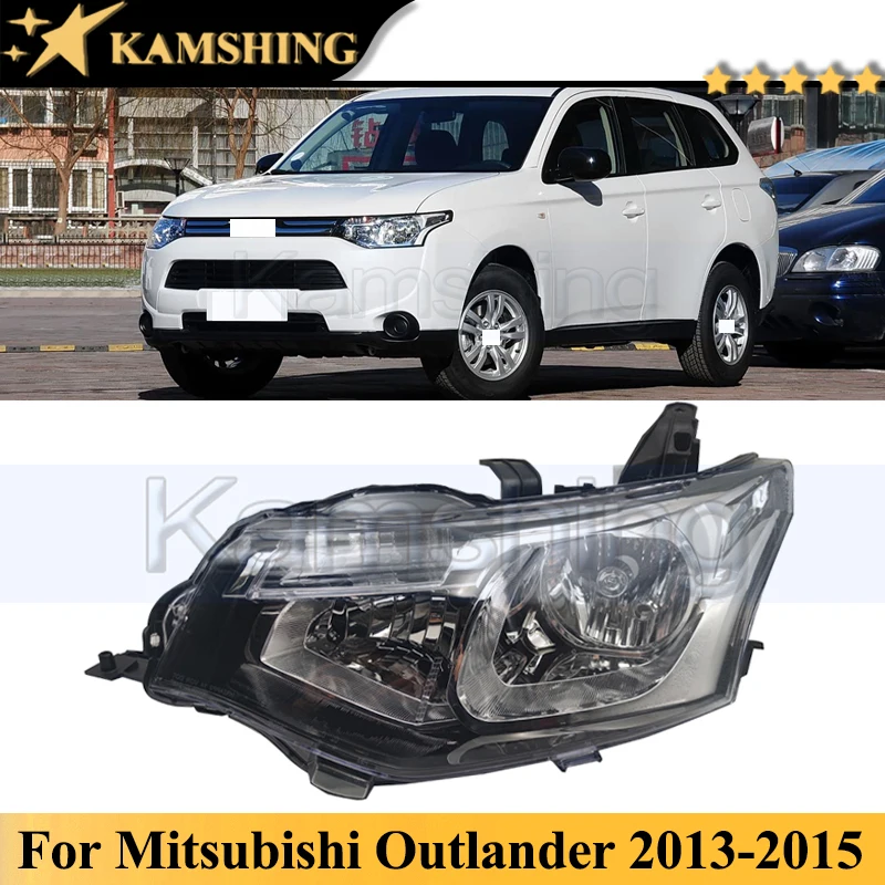 

Галогенный передний бампер Kamshing, фара для Mitsubishi Outlander 2013-2015, фара, передняя фара поворота