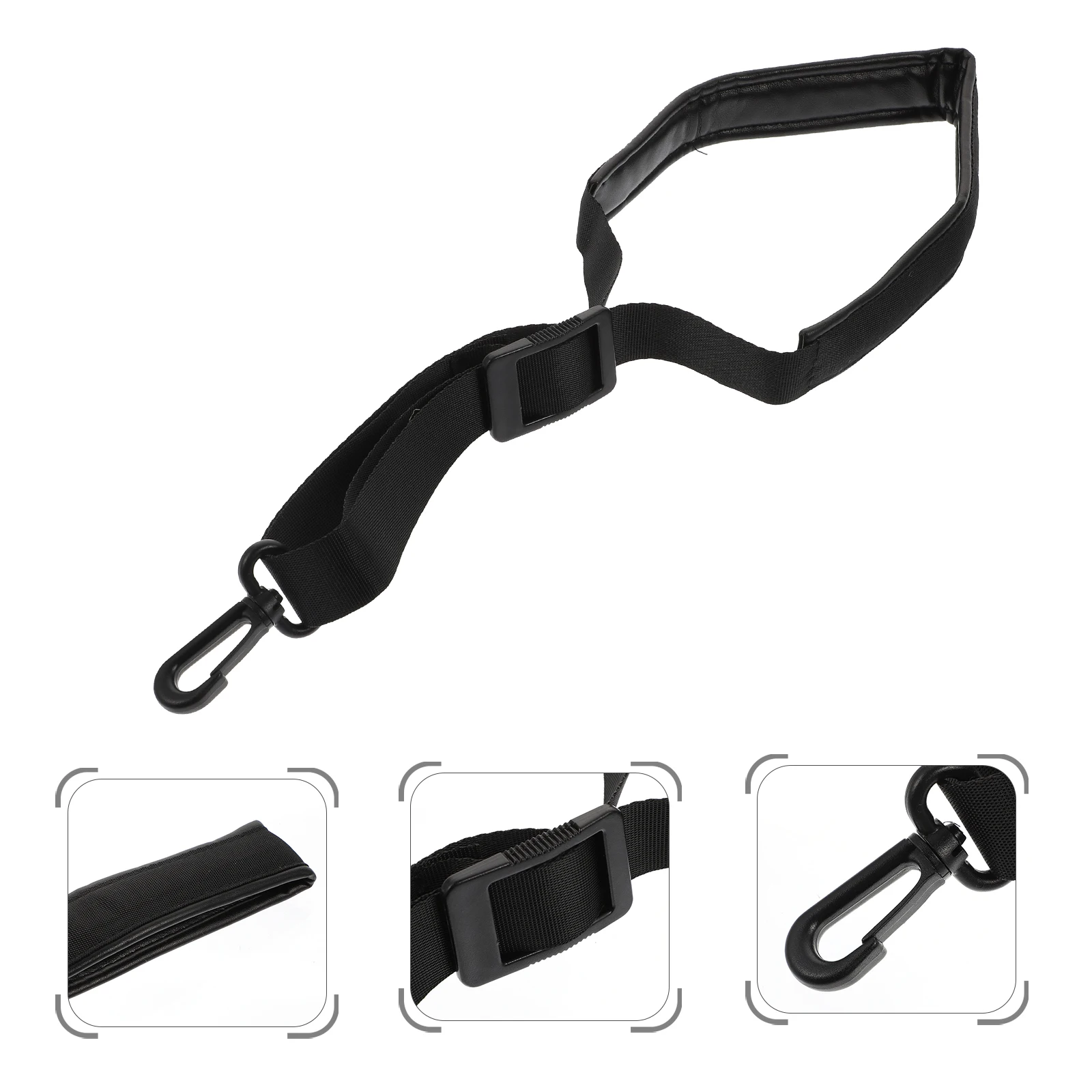 

Saxophone Neck Strap Adjustable Comfortable Hanging Belt Black Shoulder Kit Easy Install Remove Durable Wear resistant Long