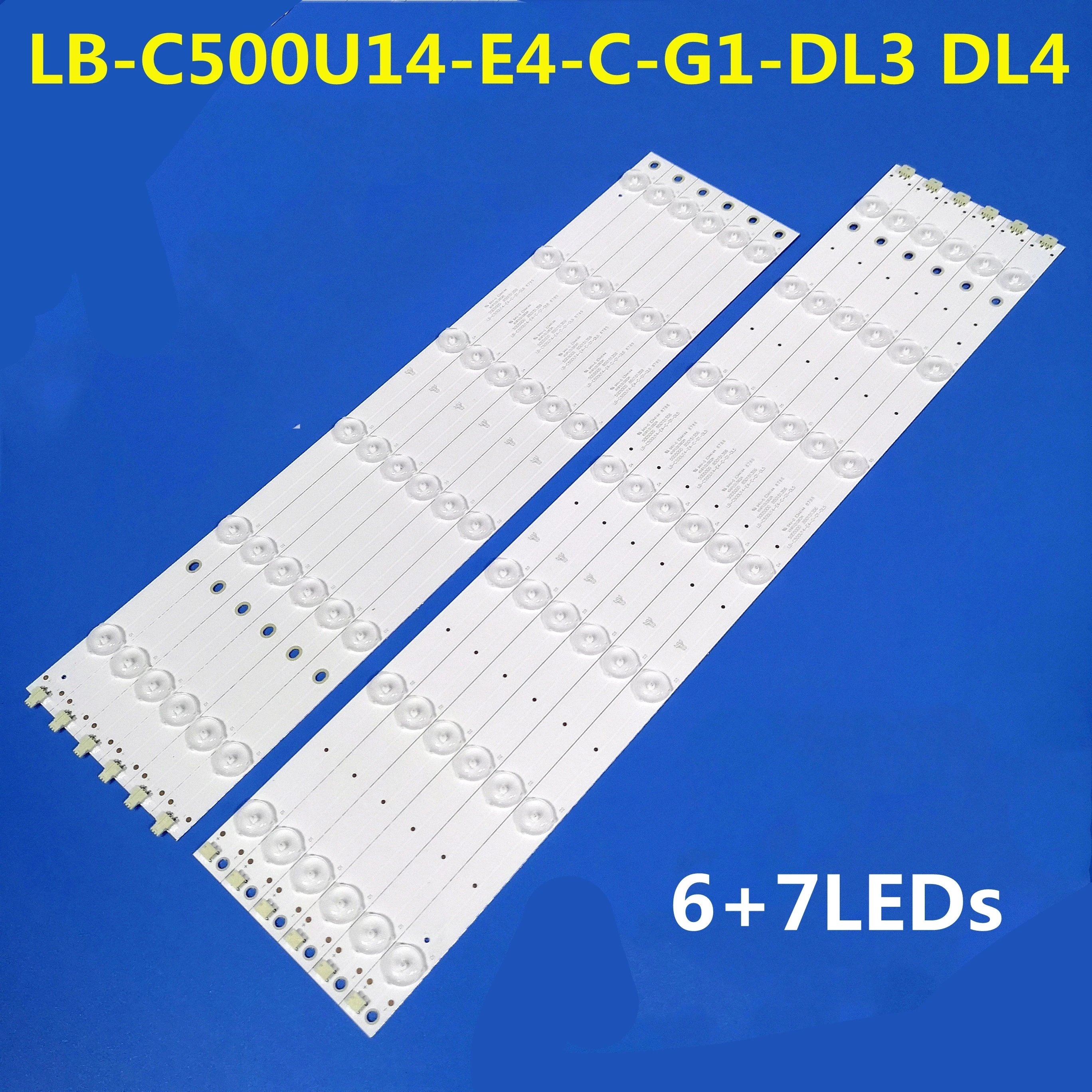 LED Strip 6+7lamps For LE50C51S-UD SVJ500A40 LB-C500U14-E4-C-C1-DL5/DL6 50U3 50D2000 50D3000 UD50D7200I 50CE2810H 50CE2210M