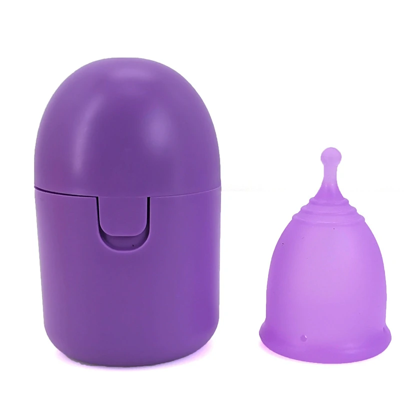 

Portable Menstrual Cup Medical Silicone Leak-proof Lady Women Menstrual Period Cup With Storage Case Feminine Hygiene Product
