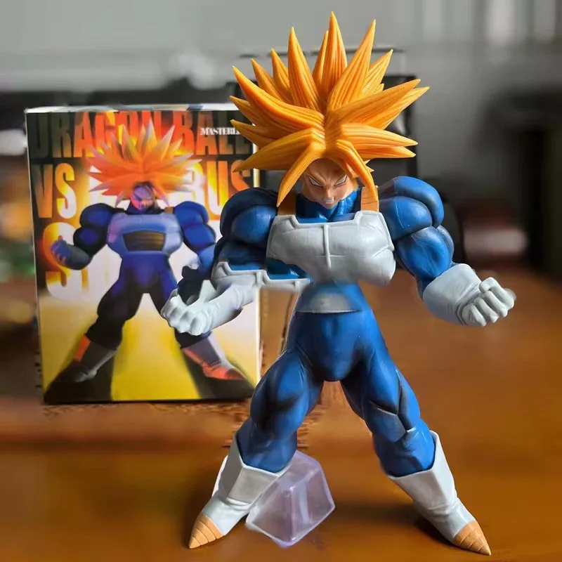 Em estoque genuíno anime dragon ball z super troncos figura de ação pvc super saiyan gotenk figuras coleção modelo brinquedo presentes